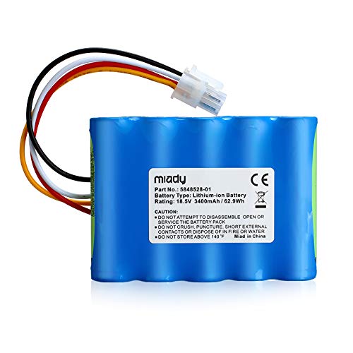 Miady Mähroboter Ersatzakku (3400mAh) Kompatible mit Gardena Sileno R100Li, R130Li, R160Li/Kompatible mit Husqvarna Automower 310,315, 584 82 28-01, 584 82 28-02, 584 85 28-01, 589 58 62-01