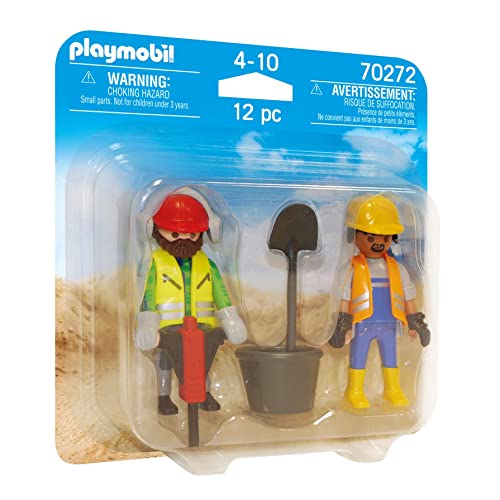 PLAYMOBIL DuoPacks 70272 Zwei Bauarbeiter, ab 4 Jahren