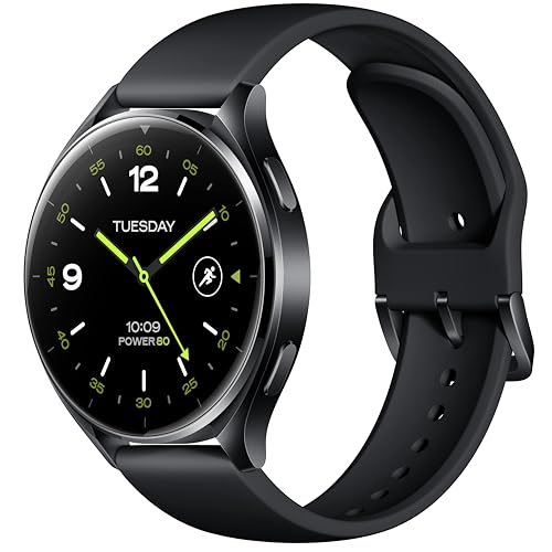 Xiaomi Watch 2 Smartwatch, 1,43' AMOLED Display mit Always-On-Funktion, Schlaf-, Puls- und Sport-Tracking, Wear OS by Google, Silber