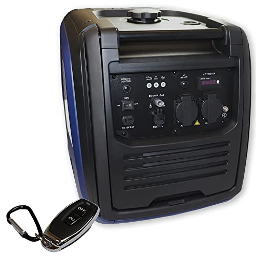 Stromerzeuger GNR.4050 | 4000 W | Strom Generator | Benzin | 12,5l Tankvolumen l 4-Takt Motor l Inverter l Rollbar l Ölsensor & Eco-Modus l leise: 65 dB(A) l Stromaggregat l Notstromaggregat