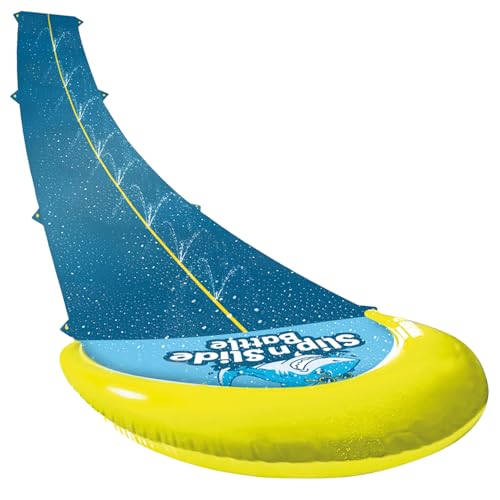 Offizielle VentriBattle® | Zweibahn-Rutschmatte | Anschließbarer Wasserschlauch | 10 Meter | Premium Qualität | Slip'n Slide | Wasserspiel im Freien | + Dick | + Steif | + Schnell | 100% Spaß PVC
