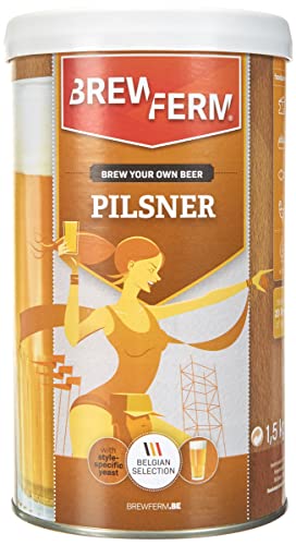 Brewferm - Bierkit Pilsner - Bierbrauset Zum Selber Brauen - 20 Liter - Herrlich durstlöschend