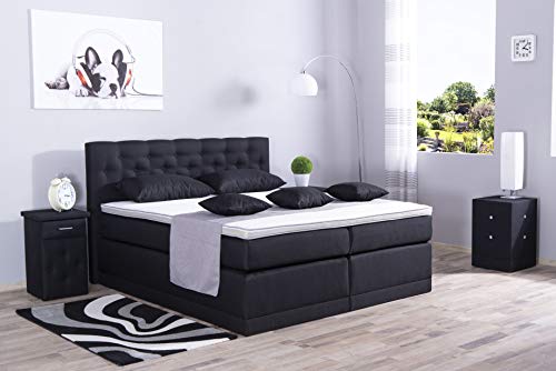 AUKONA Boxspringbett Helena 180x200, Farbe wählen und ändern, 7 Zonen Taschenfederkern-Matratze, H2 H3 H4, Komfortschaum -Topper, Lieferung und Aufbau kostenlos