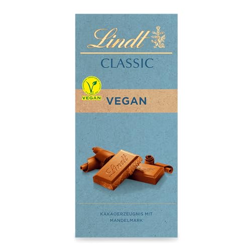 Lindt Schokolade PUR Vegan | 100 g Tafel | Vegane Geschmackskomposition mit Kakao und mildem Mandelmark | Vegan | Schokoladentafel | Schokoladengeschenk