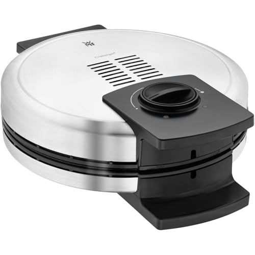 WMF LONO Waffeleisen Edition, Herzwaffeleisen, stufenlos einstellbarer Bräunungsgrad, 900 W, cromargan matt/silber