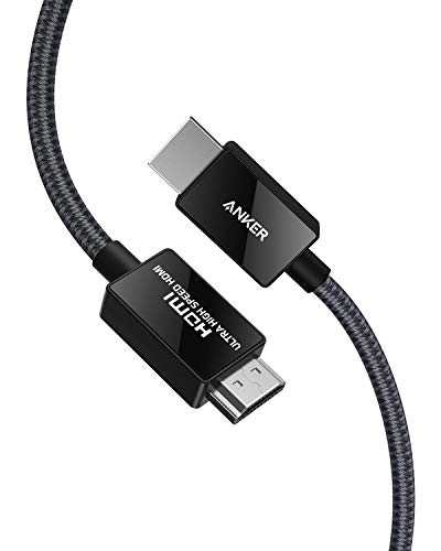 ANKER 8K 60Hz HDMI HDMI Kabel, High Speed 4K 120Hz 48Gbps 2m langes Ultra HD auf HDMI Kabel, Unterstützt Dynamic HDR, eARC, Dolby Atmos, Kompatibel mit Xbox Series X, TVs und mehr