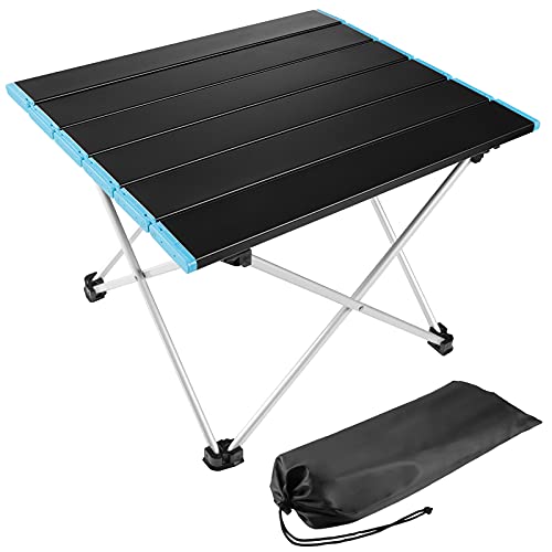 Diealles Shine Tragbarer Campingtisch, Leichter Klapptisch mit Aluminium-Tischplatte und Tragetasche, einfach zu tragen, ideal für Outdoor, Picknick, Kochen, Strand, Wandern, Angeln
