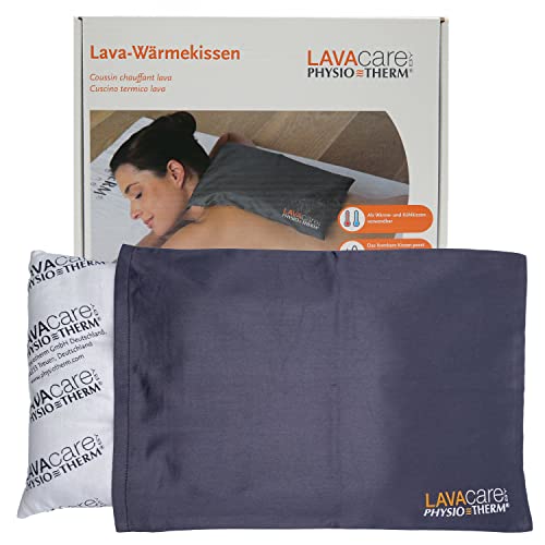 Physiotherm® LAVAcare Wärmekissen Klassik • Lava-Kissen mit Lavasand zur Entspannung • Als Wärme- & Kühlkissen geeignet • In Mikrowelle oder Backofen aufwärmen • Bezug aus 100% Baumwolle