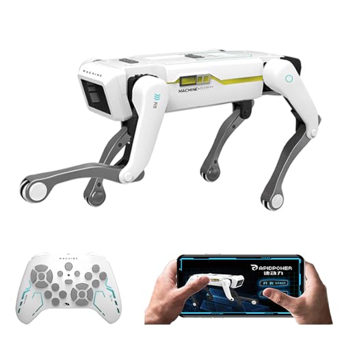 Teeggi Roboter Hund Ferngesteuerter Spielzeug für Kinder 3-12 Jahren, Intelligenter Roboterhund Unterstützt APP-Steuerung, Kann Programmieren, Tanzen, Musik und Interagieren