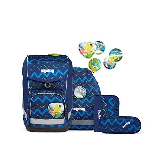 ergobag cubo Set ergonomischer Schulrucksack Klassisch 6-teilig 1. Klasse Grundschule