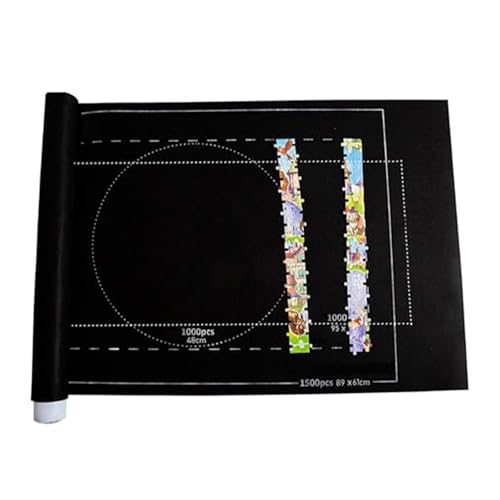 Puzzelmatte, Puzzlematte 1500 Teile, Puzzlerolle, Puzzleteppich, Puzzle-Matte, Die Aufgerollt Werden Kann, Puzzle Mat Roll Aufbewahrung Mit