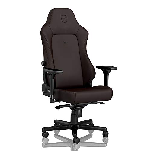 noblechairs Hero Gaming-Stuhl – PU-Hybrid-Leder – Java-Edition – bis zu 150 kg Benutzer – Lendenwirbelstütze – ergonomisch – Kissen enthalten – Heimbürostuhl – Computer-Schreibtischstuhl