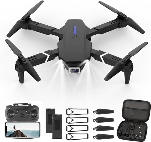 Drohne mit Kamera HD 4K,RC Faltbare FPV WiFi Live Übertragung Drohne für Kinder Anfänger,2 Akku Lange Flugzeit,Headless Modus,Flugbahnflug,Hindernisvermeidung,One Key Start/Landen,Headless Modus-B1