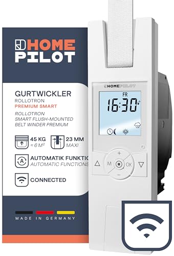 Home Pilot - Gurtwickler Premium smart, Rollladenantrieb kompatibel mit Gateway premium zur smarten App-Steuerung. Nachrüstung | Automatikfunktionen | Sprachsteuerung - 10182345