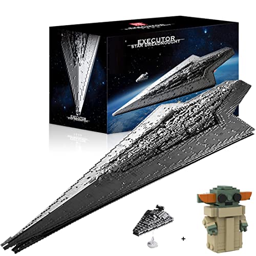 KEAYO Technik Sternenzerstörer Modell, Mould King 13134, 7588 Teile Groß UCS Super Star Destroyer MOC Klemmbausteine Bauset Kompatibel mit Lego Sternenzerstörer