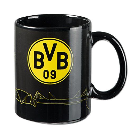 Borussia Dortmund, BVB-Zaubertasse mit Skyline, Schwarz / Gelb, 0, 1 Stück (1er Pack)