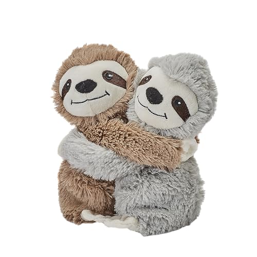 Warmies Warm Hugs Faultier, mikrowellengeeignete mit dem Duft von französischem getrocknetem Lavendel, vollständig erwärmbares Kuscheltier zur Linderung von Angstzuständen und Schmerzen