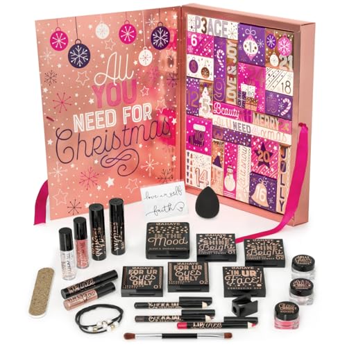 LAHAYE Beauty Adventskalender 'All you Need' 2024, 24 hochwertige und einzeln verpackte Makeup und Kosmetik Überraschungen für Weihnachten, Geschenkset, Weihnachtsgeschnke