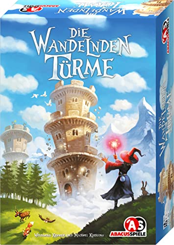 ABACUSSPIELE 03221 - Die wandelnden Türme, Familienspiel, Brettspiel, 1208 g, Blau