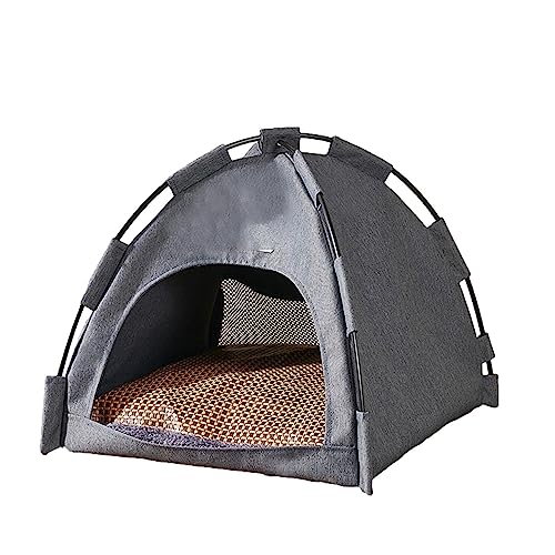 Facynde Tragbares Katzen-Tipi-Zelt | Outdoor-Hundehütte Tragbare Hundehütten - 42 * 42 * 38C Welpen Tipi Katze Bett Waschbar Hund Tipi Zelt Für Katze, Hund