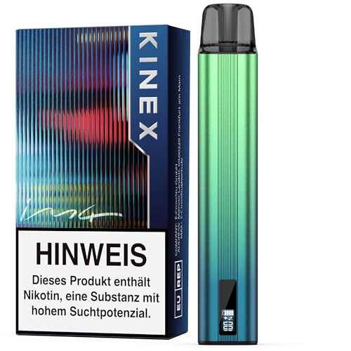 KINEX E Zigarette Starterset Komplett, IM4 Easy Dampfer E Zigarette Pod System, Nachfüllbar, Aufladbar Vape für den Starters, Ohne Liquid, Ohne refill