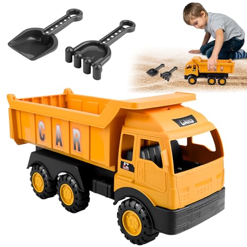 Sandspielzeug Bagger Sandkasten, Use Dump Truck, Sandspielzeug Bagger für Kinder Sandkasten, Kipplaster Sandkasten mit eins einer zufälligen Schaufel geliefert Play Sands Toy From 1-5 Years Girls Boys