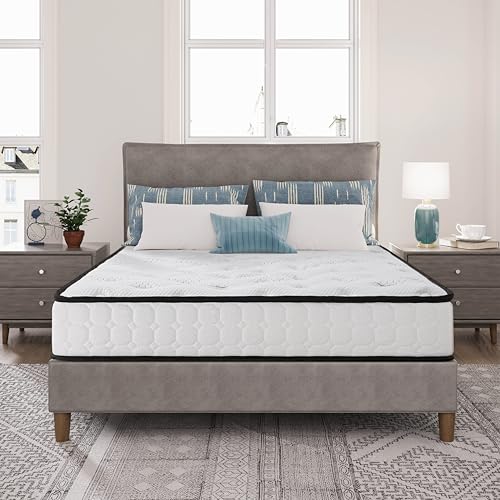 EGO HOME Taschenfederkernmatratze 160x200cm Höhe 22 cm Ergonomische 7 Zonen Federkernmatratze mit Komfortschaum und Microfaser-Bezug Härtegrad H3 Matratze 160x200 cm Öko-TEX Zertifiziert