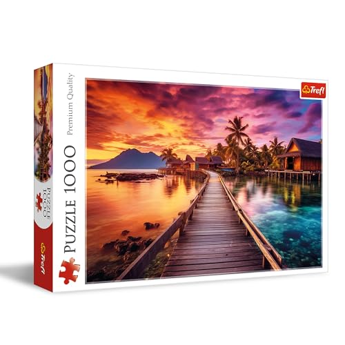 Trefl - Paradiesinsel - Puzzle 1000 Elemente - DIY-Puzzle, Kreative Unterhaltung, Spaß, Klassisches Puzzle für Erwachsene und Kinder ab 14 Jahren