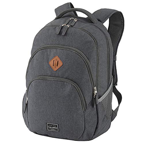 travelite Handgepäck Rucksack, Laptop Rucksack 15,6 Zoll, BASICS, Daypack, Tagesrucksack mit vielen Fächern, 45 cm, 22 Liter