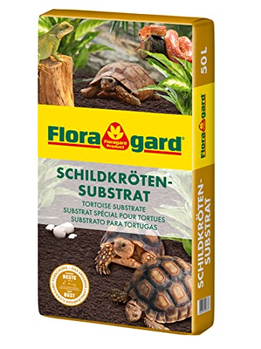Floragard Schildkrötensubstrat 50l - natürliche Einstreu ohne Dünger - für Landschildkröten u. andere Reptilien - für Frühbeet, Überwinterung und für Terrarien