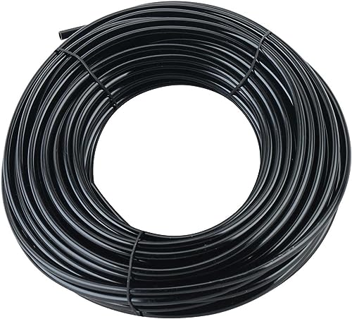 UCLEVER 10 Meter Garten Mikro-Bewässerungsschlauch, Innendurchmesser 4 mm/Außendurchmesser 7 mm für Gartenbewässerung, schwarzer (10M)
