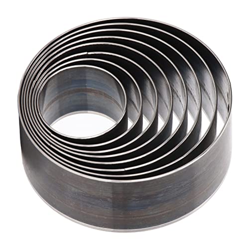 8-teiliges Leder-Rundlocher-Set aus Legiertem Stahl, Leder, Stanzwerkzeug-Set, 25 Mm, 30 Mm, 35 Mm, 40 Mm, 45 Mm, 50 Mm, 55 Mm, 60 Mm