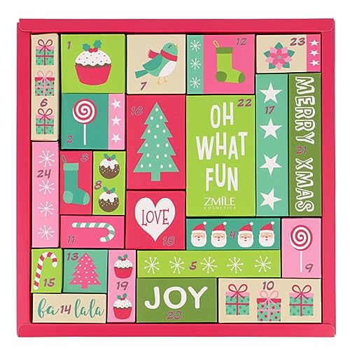 ZMILE COSMETICS Beauty Adventskalender ' Oh What A Fun' - 24 Überraschungen zum Schminken und Stylen im trendigen Puzzle-Adventskalender mit veganer Kosmetik