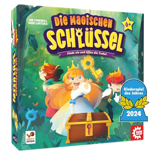 Game Factory 646323 Die Magischen Schlüssel, Zauberhaftes Würfelspiel für Kinder ab 6, Familienspiel für 2-4 Spieler, Kinderspiel des Jahres 2024