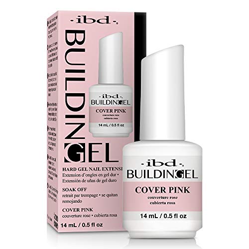 IBD Building Gel Cover Pink, 1er Pack (14 ml) – MADE IN USA – LED/UV Aufbaugel 2-in-1 für Nagelverlängerung