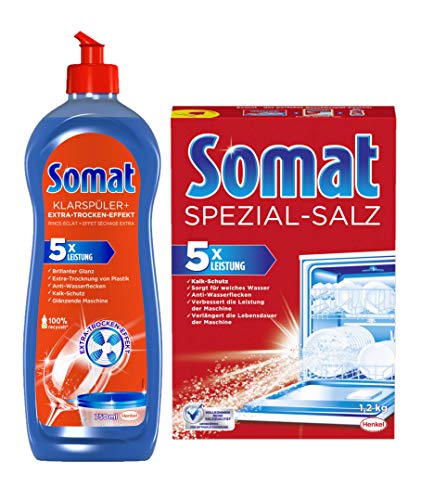 Somat Spülmaschinen SET Klarspüler 750ml & Spezial-Salz 1,2Kg