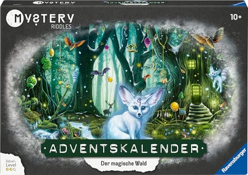 Ravensburger 23627 - Mystery Adventskalender - Der magische Wald - Rätsel-Adventskalender für Kinder und Erwachsene ab 10 Jahren - 24 Rätsel für EXIT-Begeisterte