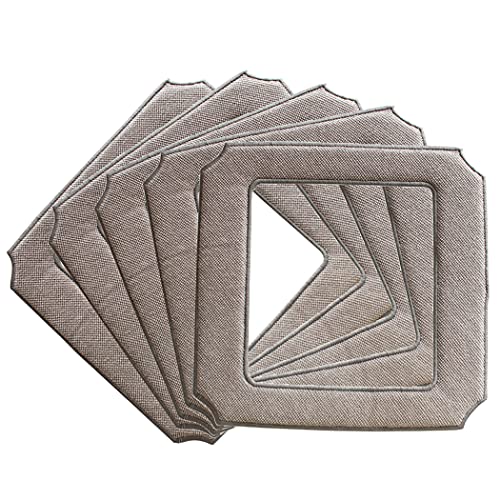 Odashen 5 Stück Mikrofaser-Pads für ECOVACS WINBOT W850 W855 W836 W83S Reinigung Vakuum Teile