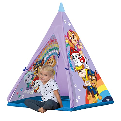 John WE Care Spielzelt original rPET Tipi Paw Patrol mit Kunststoffstangen, 71006