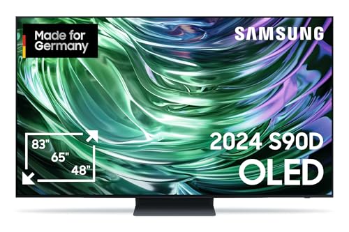 Samsung OLED 4K S90D 55 Zoll (138 cm), UHD Fernseher, TV mit NQ AI Gen2 Prozessor, OLED HDR+, 4K AI Bildverbesserung, Gaming Hub bis 144Hz, Dolby Atmos Sound, OTS Lite, Knox Security, Smart KI TV