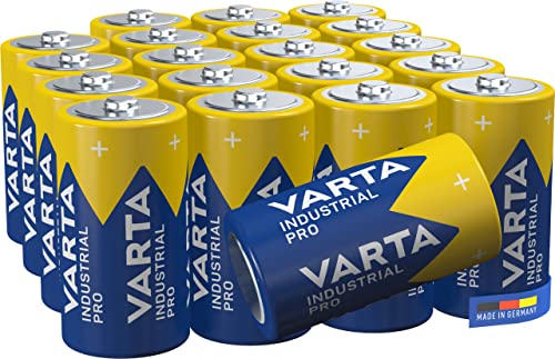 VARTA Batterien C Baby, 20 Stück, Industrial Pro, Alkaline Batterie, 1,5V, Vorratspack, Made in Germany [Exklusiv bei Amazon]