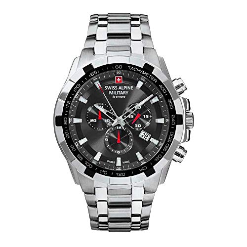 Swiss Alpine Military 7043.9137SAM Herrenuhr Chronograph, Armband, Armband, Armband
