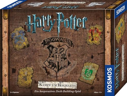 KOSMOS 693398 Harry Potter Kampf um Hogwarts - Das kooperative Harry Potter Spiel, Harry Potter Spiel für 2-4 Personen ab 11 Jahre, Hogwarts Battle deutsch, 7 Schuljahre