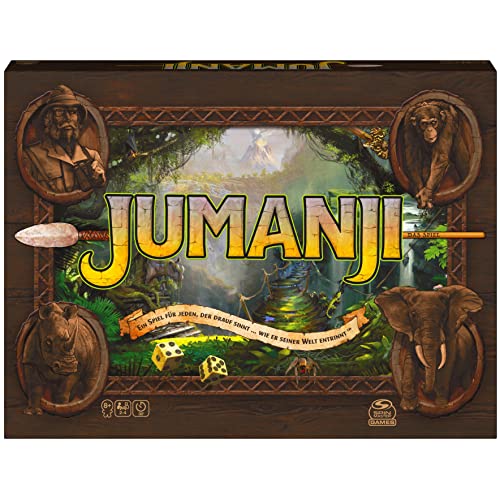 Spin Master Games - Jumanji - das actiongeladene Familienspiel für 2–4 mutige Abenteurer ab 8 Jahren - kooperatives Abenteuerspiel mit spannenden Challenges