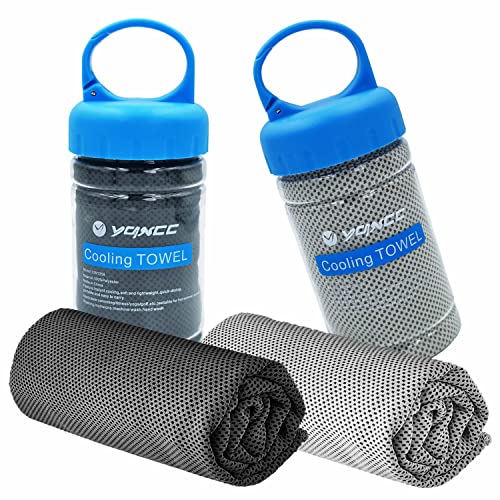 YQXCC Kühlendes Handtuch 120 x 30 cm Gym Mikrofaser Handtuch für Männer oder Frauen Eiskalte Handtücher für Yoga Gym Reisen Camping Golf Fußball & Outdoor Sport