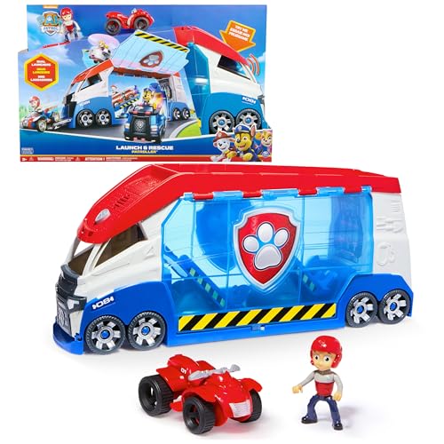 PAW PATROL – Launch'n Rescue PAW Patroller Teamfahrzeug mit neuen Funktionen, inkl. Ryder-Figur und 1 Basis-Fahrzeug, Spielzeug geeignet für Kinder ab 3 Jahren