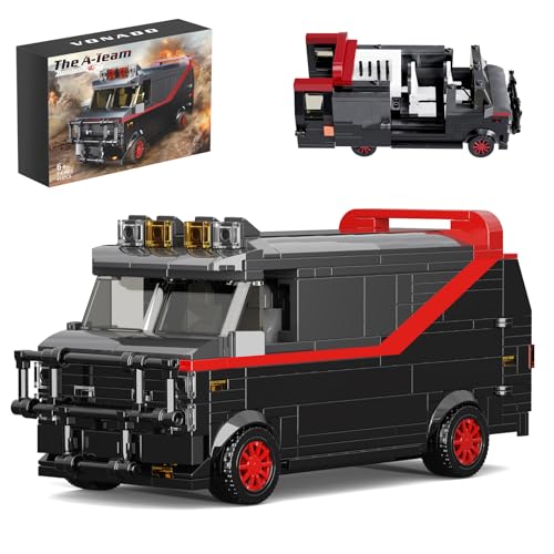 ZIQILIGHTING The Van Bauspielzeug – Auto Sammelset, Klemmbausteine für Kinder ab 6 Jahren Und Erwachsene für POP Filmfans (454 Stück)