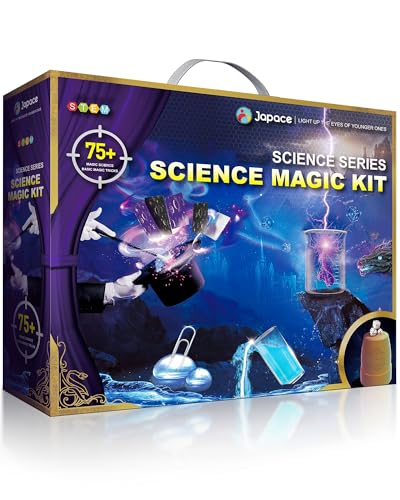 Japace Zauberkasten & Experimentierkasten für Kinder, 8 Zaubertricks & 69 Experimente STEM Chemie Sets, Weihnachten Geburtstag Geschenk Wissenschaft Spielzeug für Jungen & Mädchen