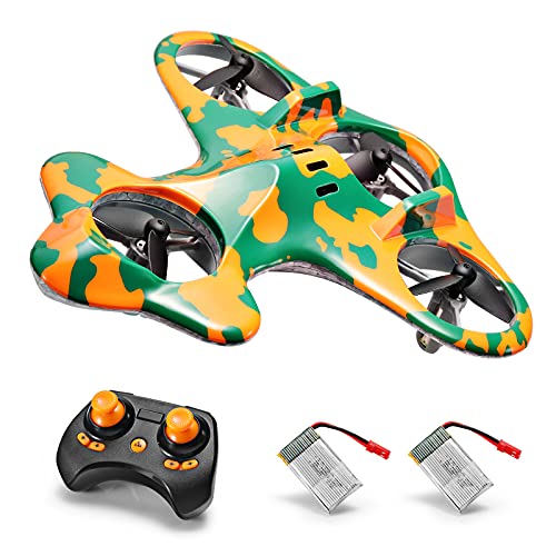 SainSmart Jr. Mini Drohne für Kinder und Anfänger, RC Quadrocopter mit 3D Flip, 3 Geschwindigkeit, Ferngesteuert Helikopter mit 2 Akkus, Drone Spielzeug ab 6-16 Jahre Kinder, (Grün)