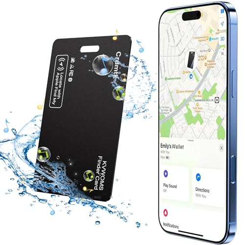 OYLCDI Air Tag Karte,Tracker Kinder,Smart Tag für iOS–Kompatibel mit Apple Wo ist？,1,6mm,Bluetooth 5.0 für Schnellere Standortbestimmung,IP68 Wasserdicht Perfekt für Reisekoffer,Geldbeutel Schlüssel